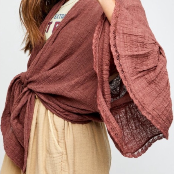 Free People Rosewood Poppy Kimono - Picture 8 of 16